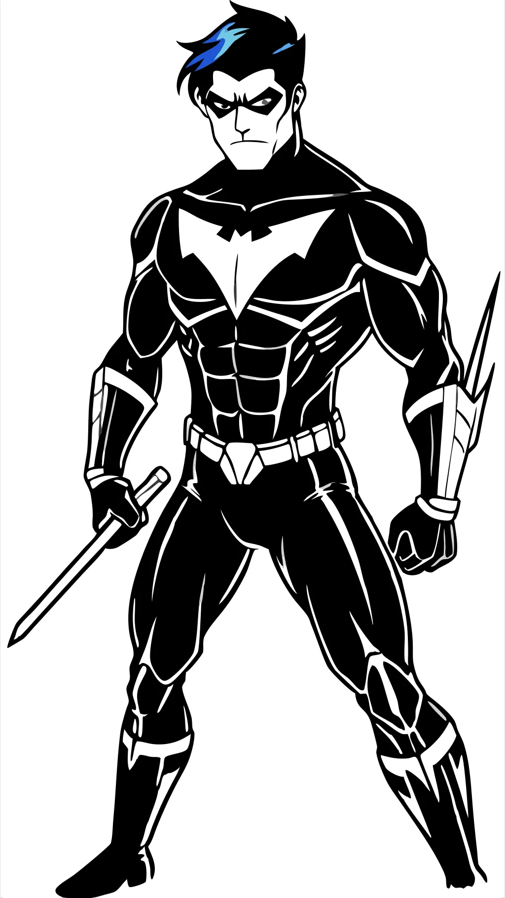 nightwing coloring pages